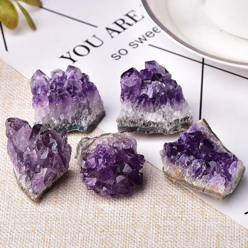 1-Piece Natural Amethyst Crystal Cluster Quartz