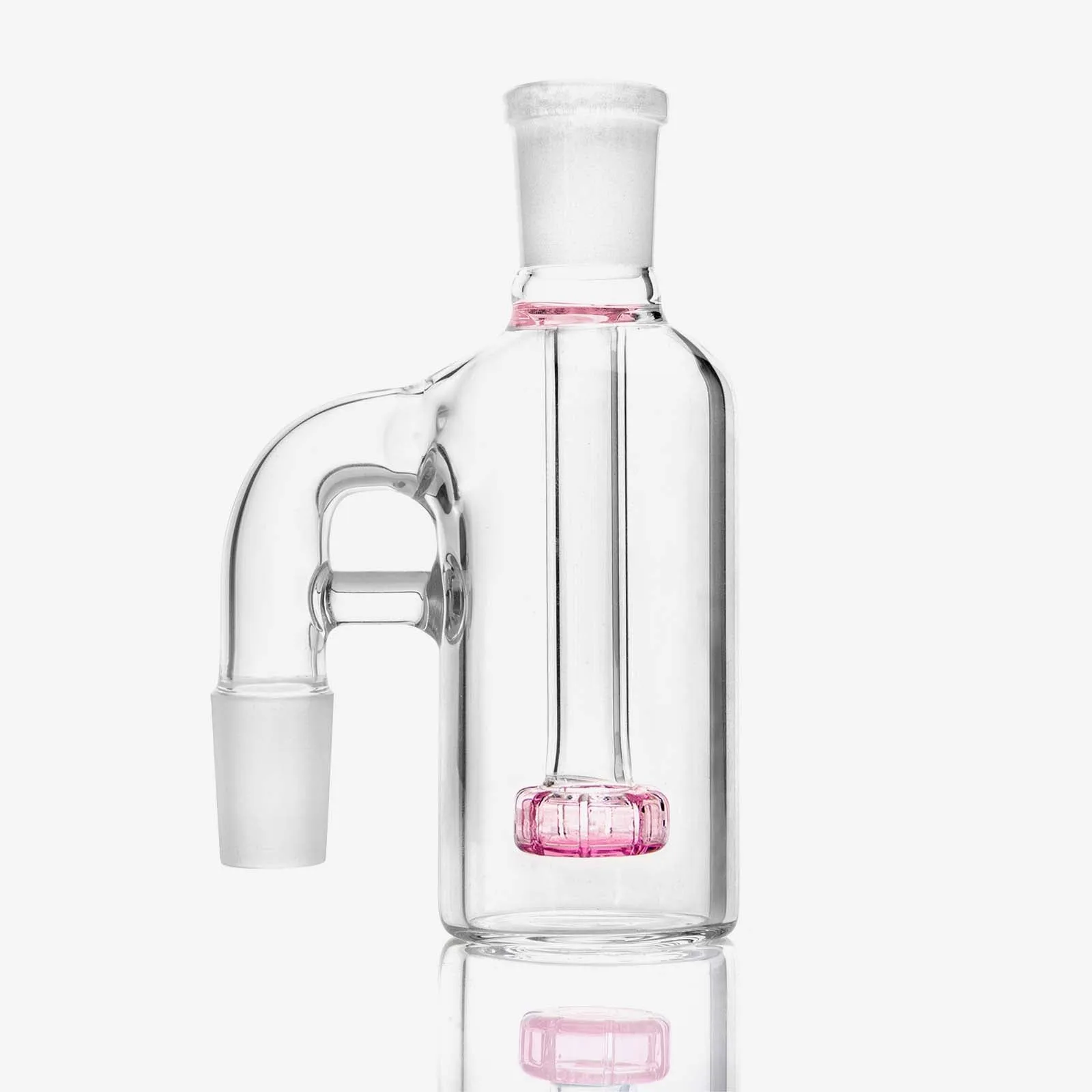 18mm Ash Catcher 90 Degree Pink Perc