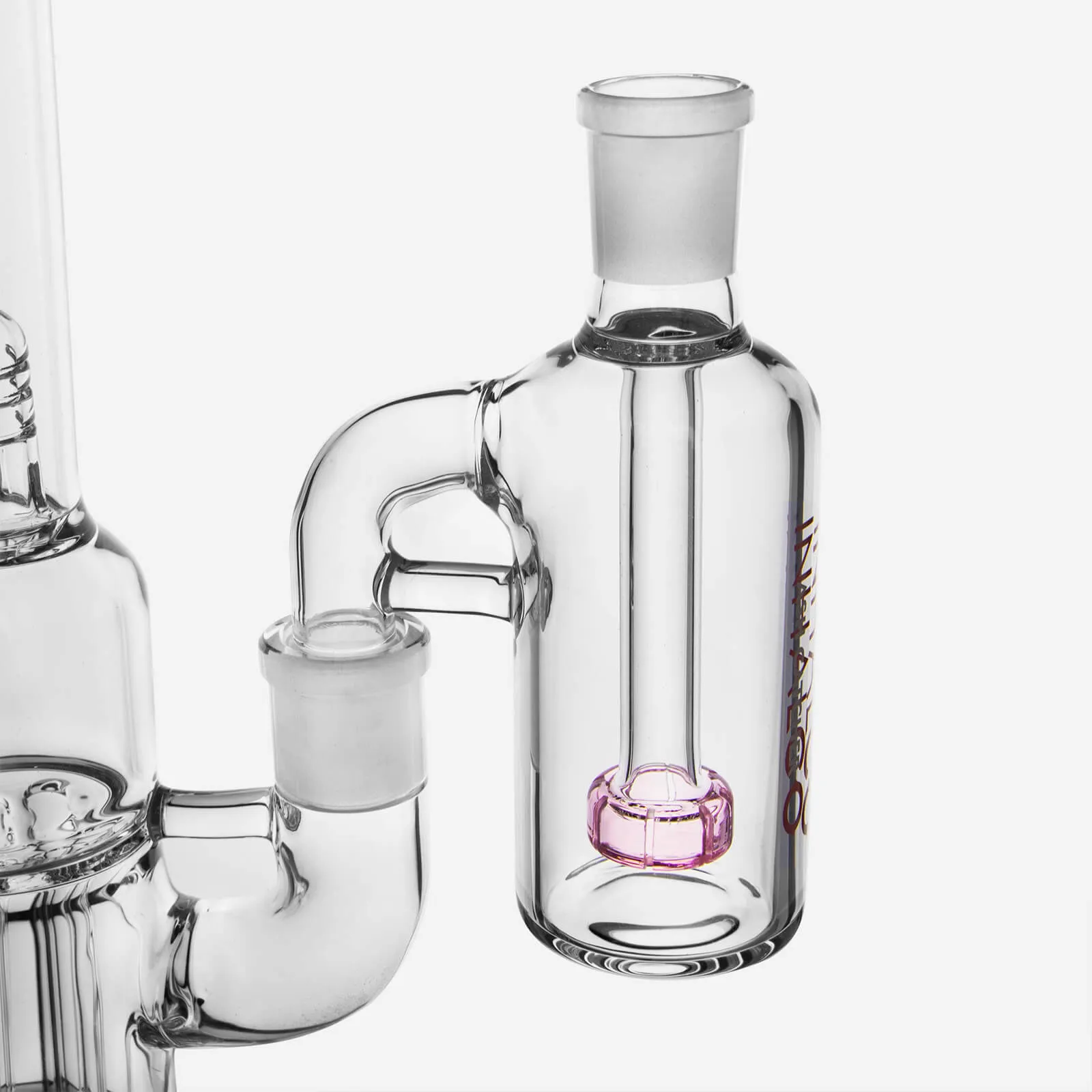 18mm Ash Catcher 90 Degree Pink Perc