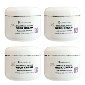 4 Pieces FACE REVOLUTION Dramatical Ageless Neck Creams 100g Wrinkles Lines Moisture Anti-ageing