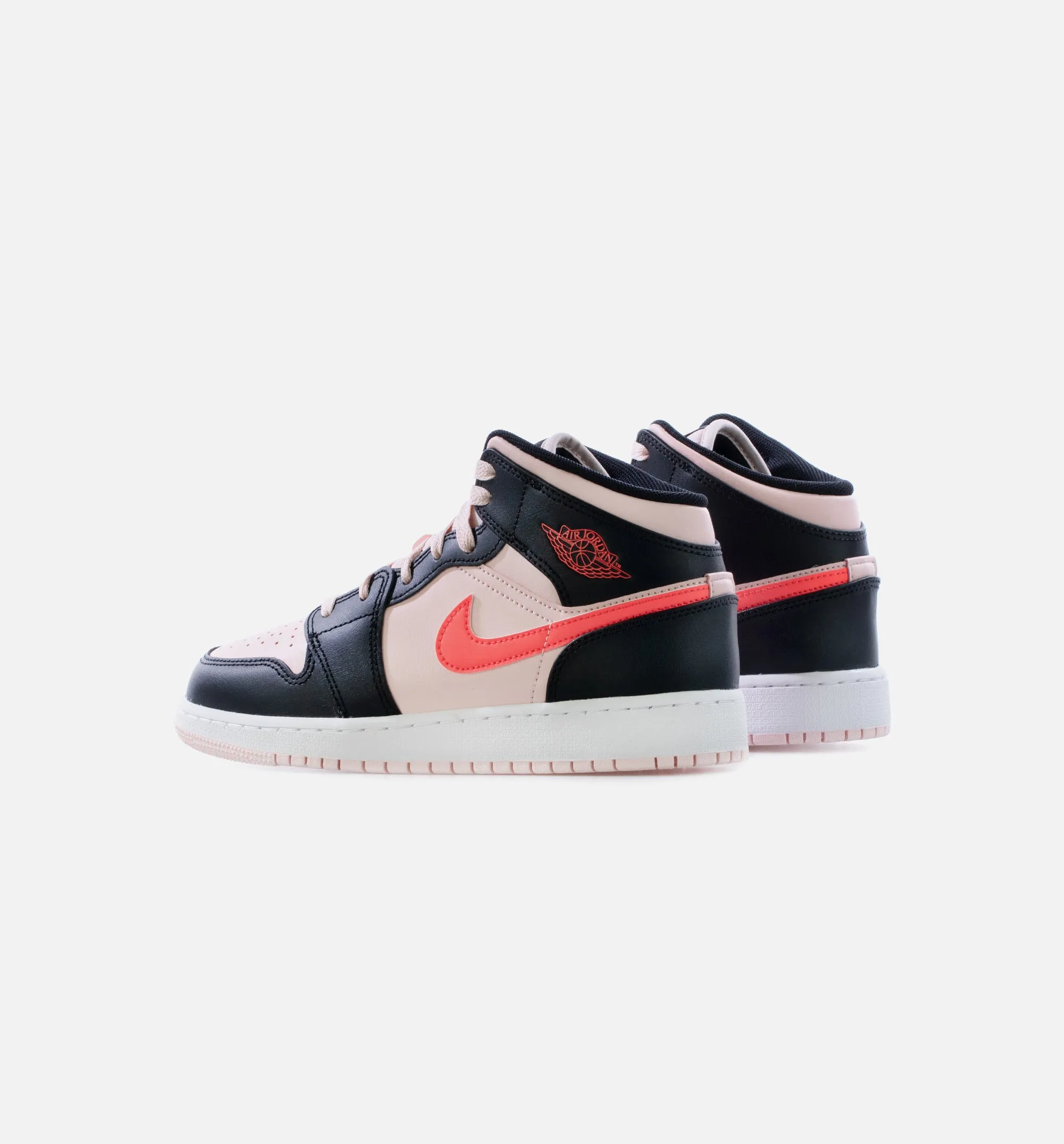 Air Jordan 1 Mid Atmosphere Grade School Lifestyle Shoe - Atmosphere/Black/Infrared