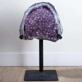 Amethyst Geode from Brazil on Custom Stand- 27 / 72 lbs