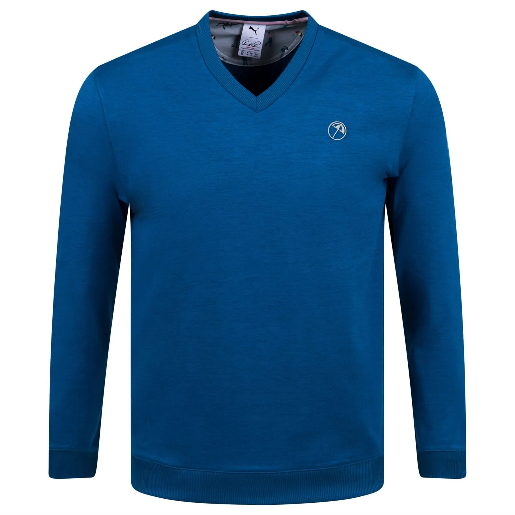 AP Cloudspun V-Neck Sweater Lake Blue Heather - SS23