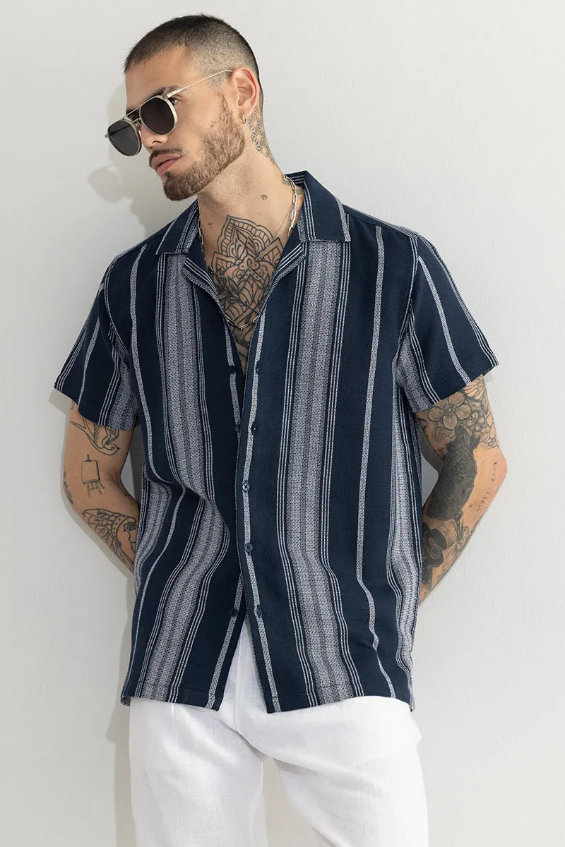 Aspect Stripe Navy Shirt