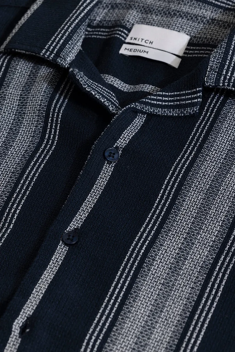 Aspect Stripe Navy Shirt