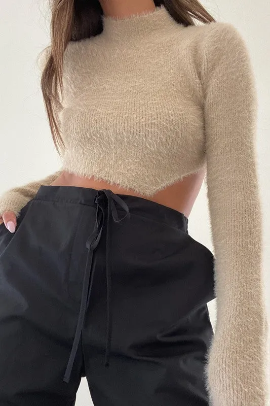 Asymmetrical Hem Knit Top