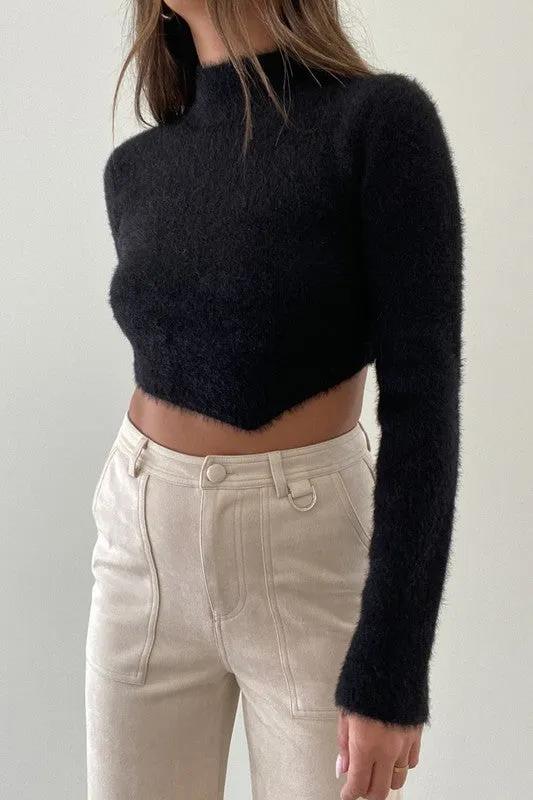 Asymmetrical Hem Knit Top