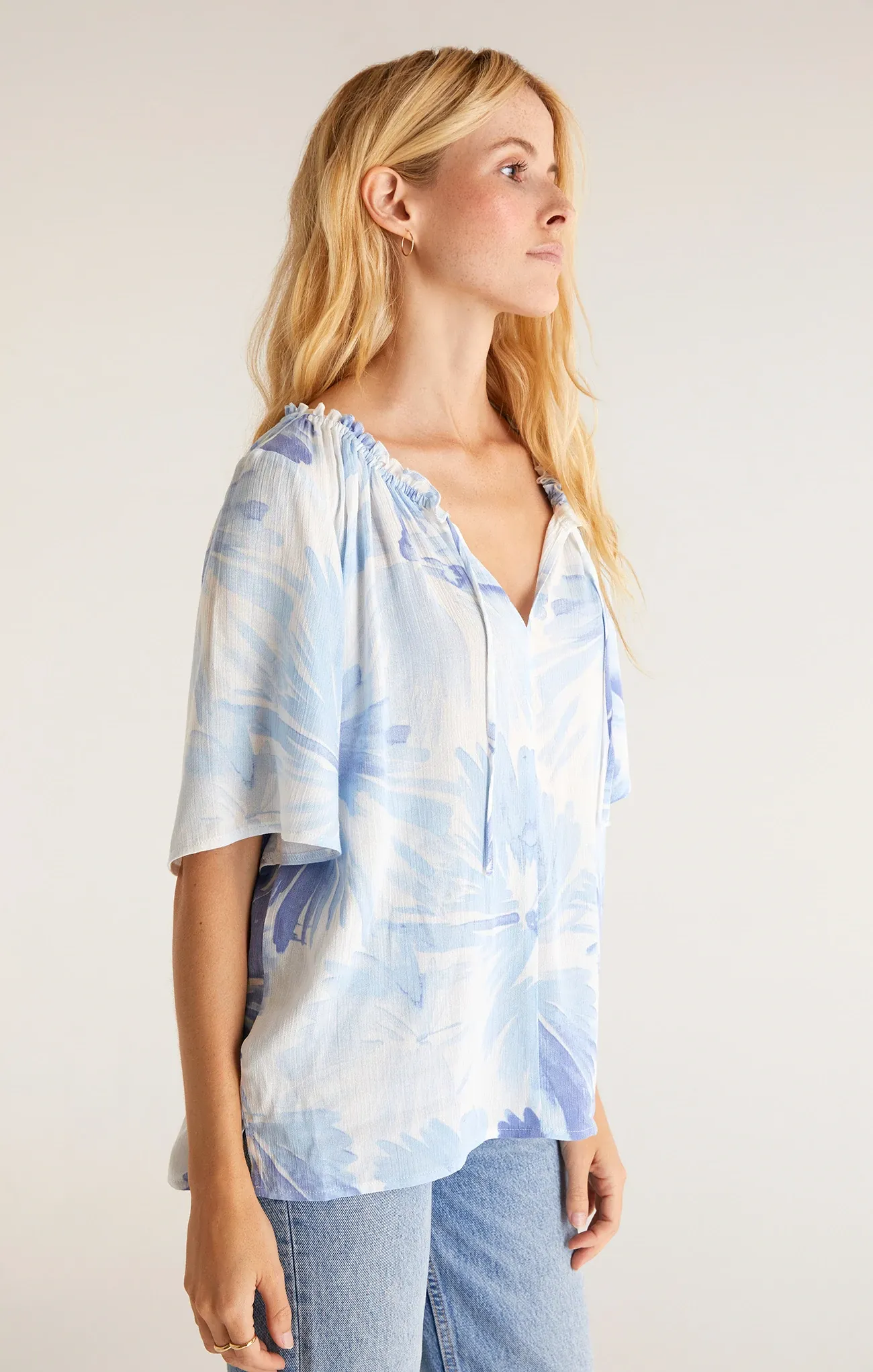 Aylin Watercolor Leaf Top