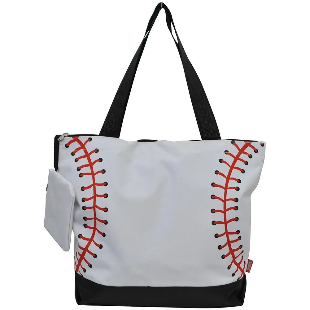 Baseball White NGIL Canvas Tote Bag