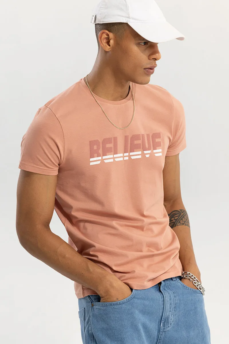 Believe Peach T-Shirt