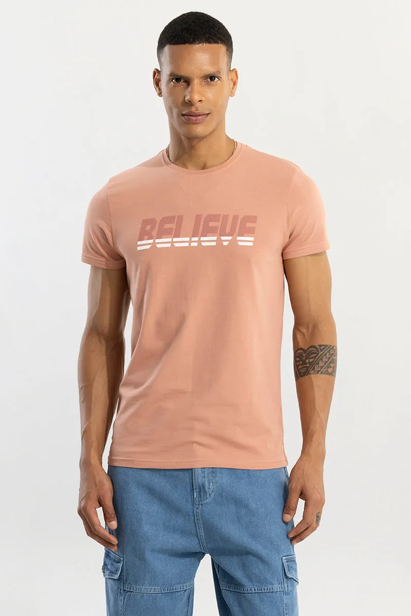 Believe Peach T-Shirt