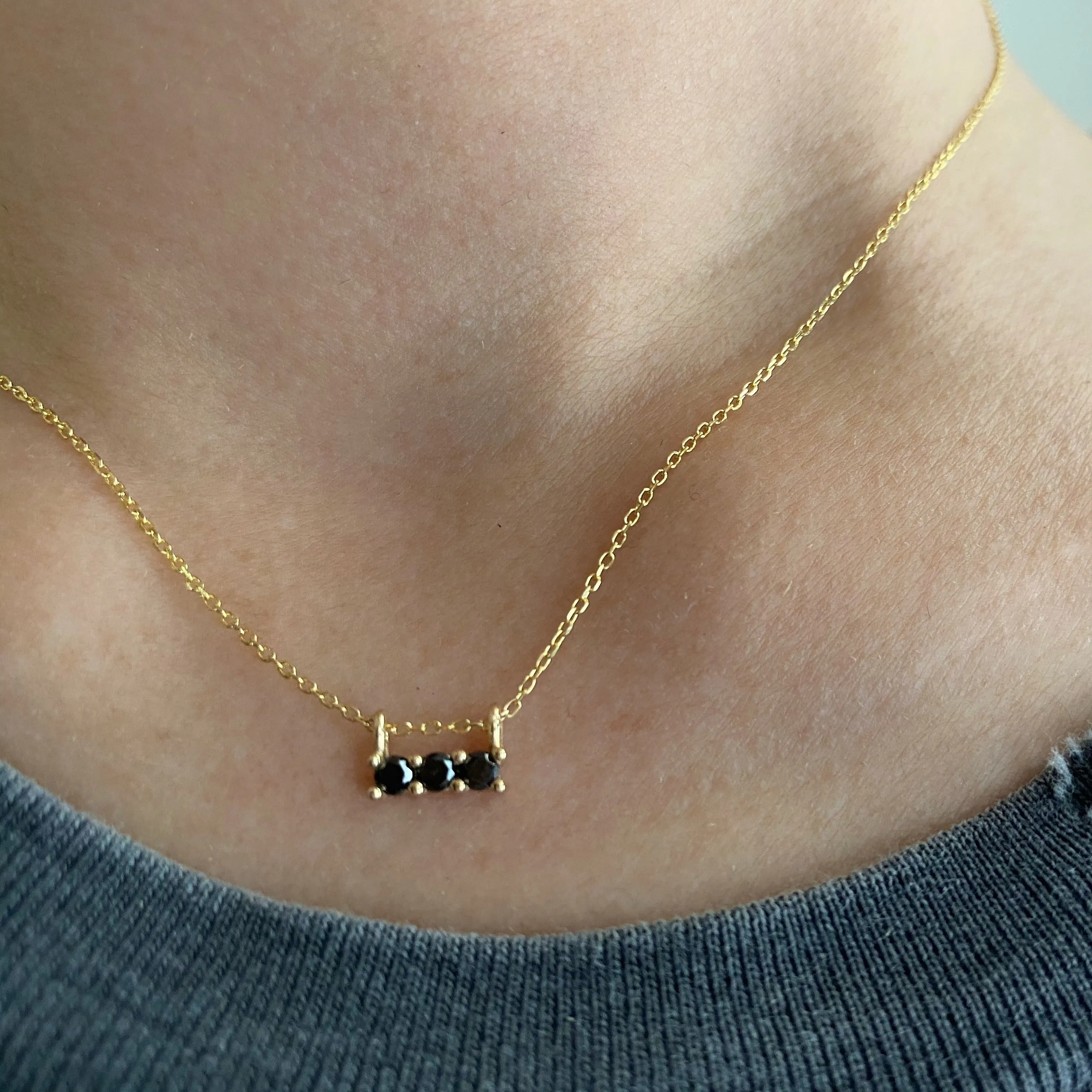 Black Diamond 3S Necklace