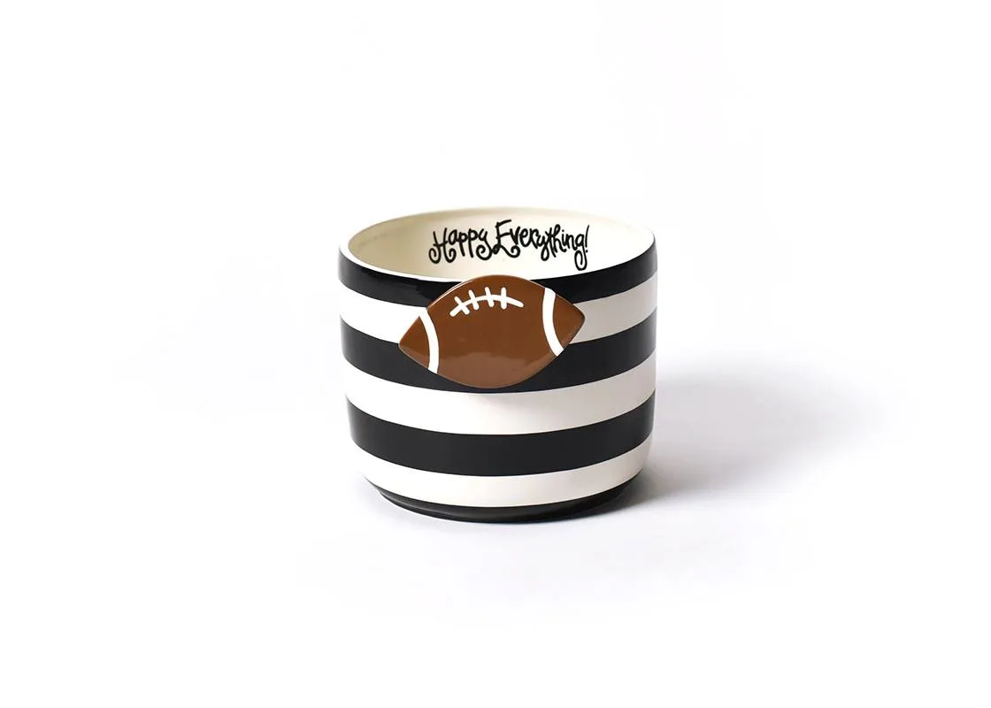 Black Stripe Mini Bowl Happy Everything