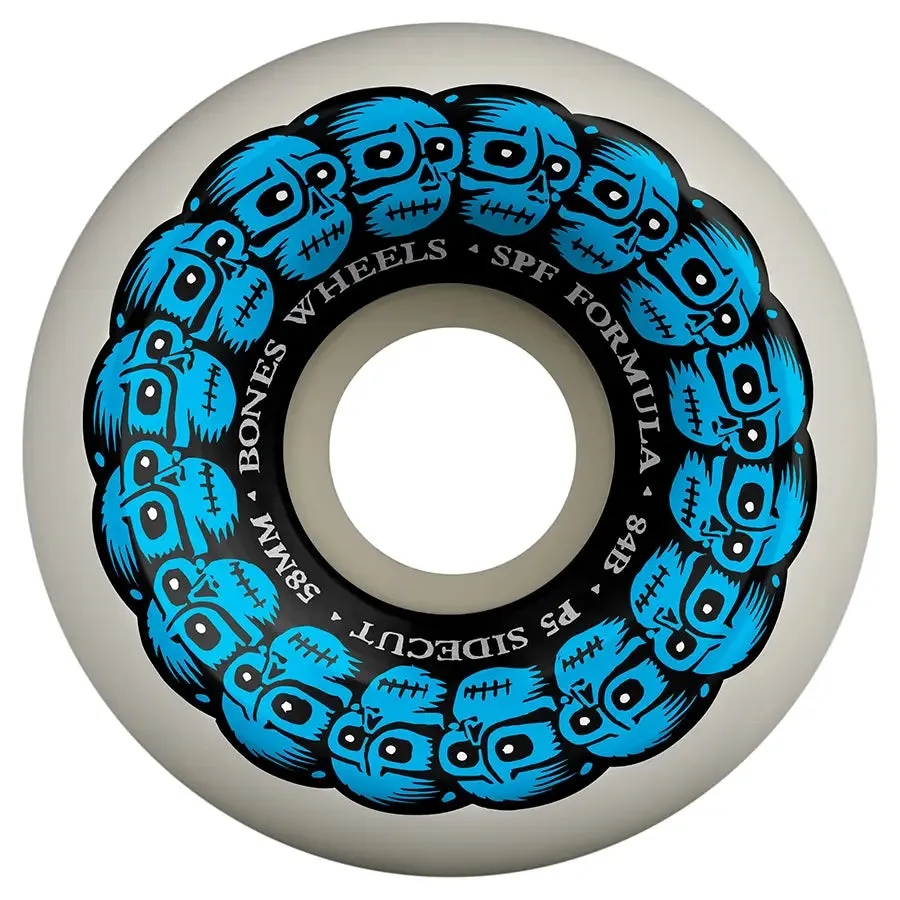 Bones Wheels Circle Skulls Skateboard Wheels P5 Side Cut 84B