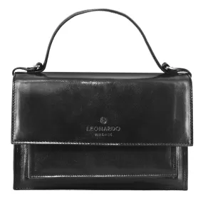 Borsa Contessina da donna classica in pelle liscia colore nero