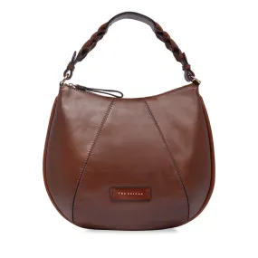 Borsa Donna Hobo con Tracolla THE BRIDGE linea Brigida in Pelle Marrone