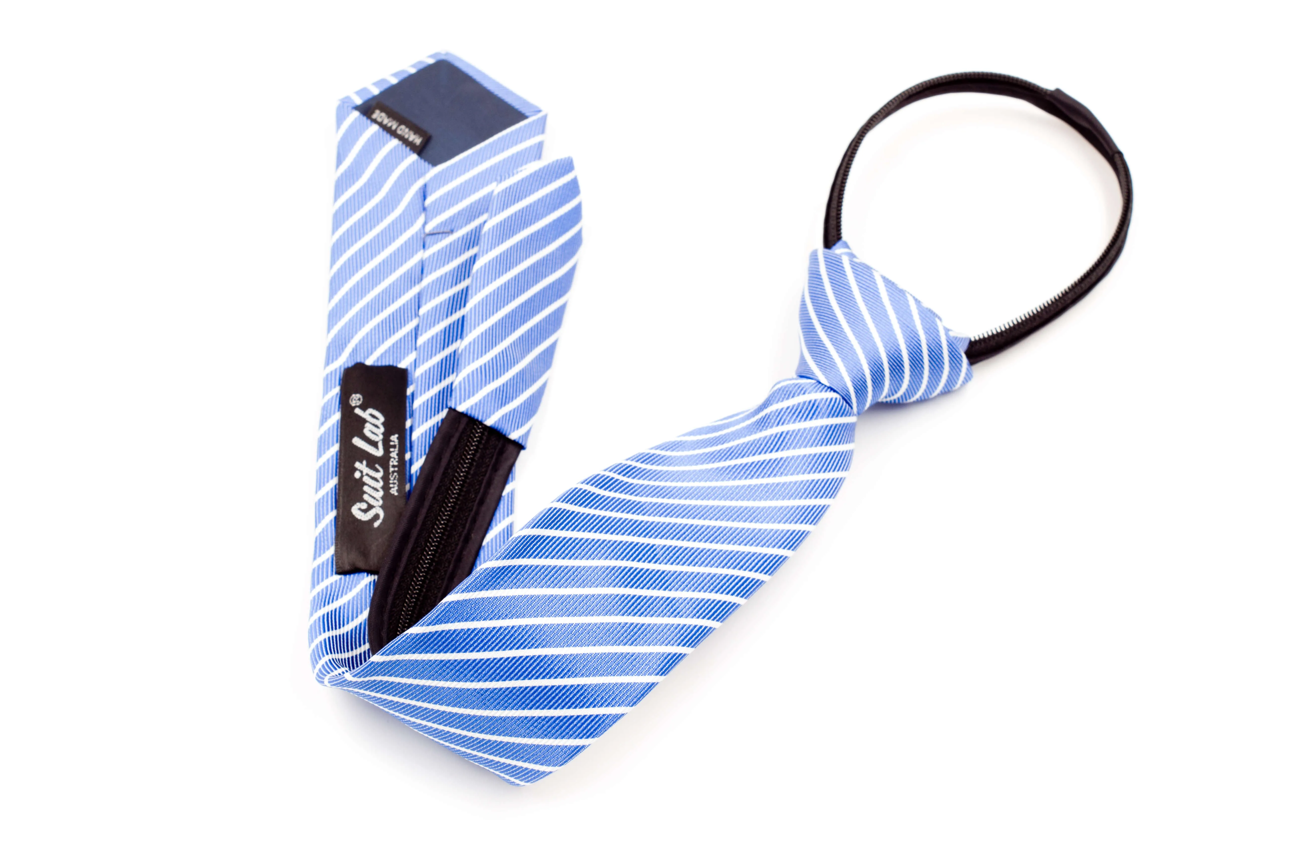 Boys Ties - Sky Blue Stripes