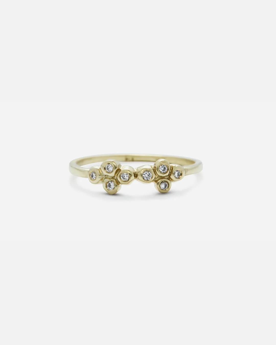 Bubble 15 / White Diamonds Ring