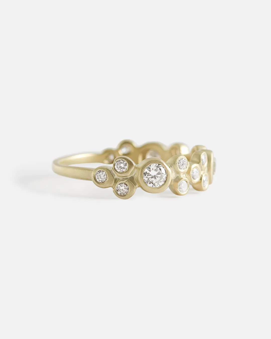 Bubble 30 / White Diamond Ring