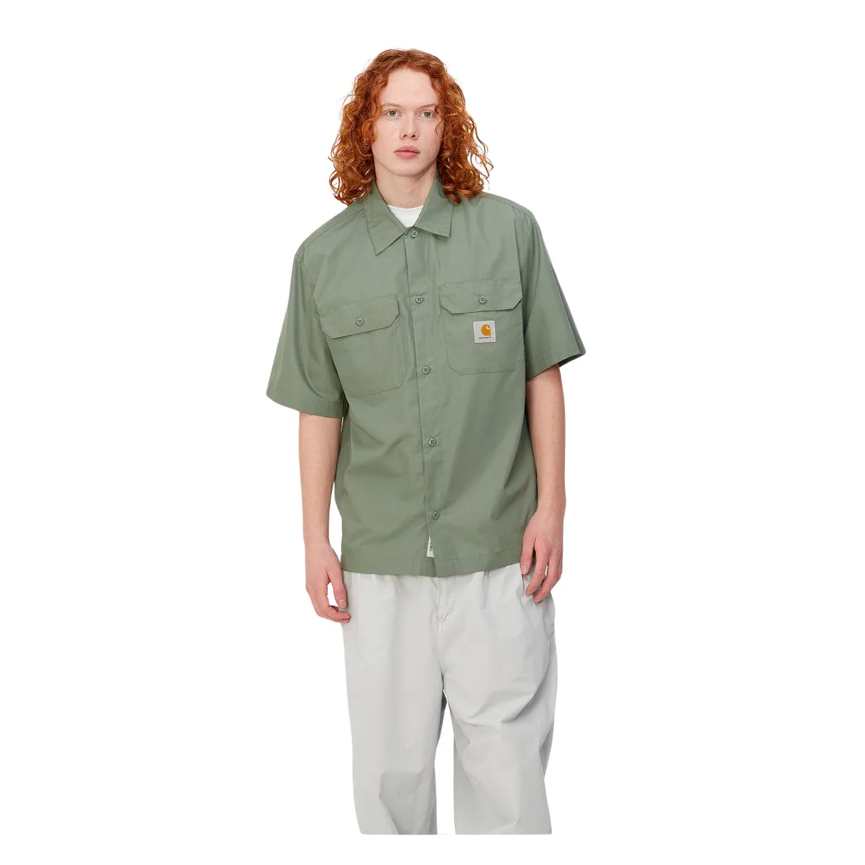 Camicia Uomo Carhartt WIP S/S Craft Shirt Verde