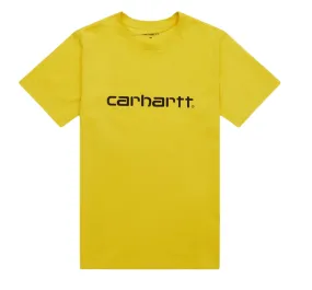 Carhartt Men's Short Sleeve T-shirt S/S Script I031047 1GZ buttercup