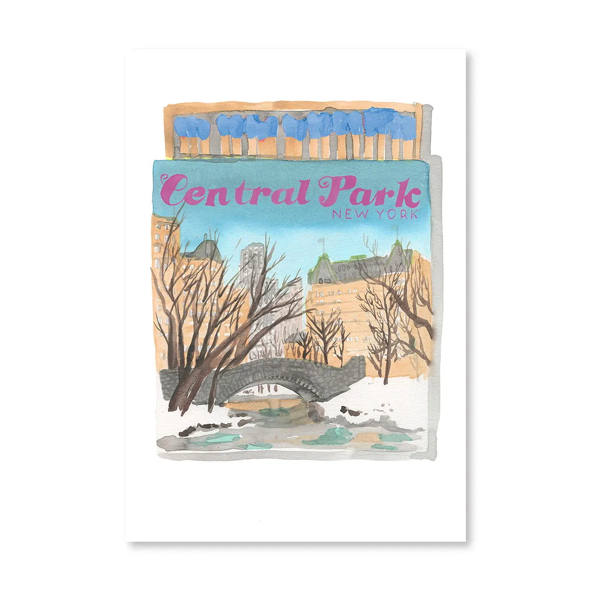 Central Park NYC Matchbook