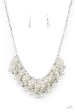 Champagne Dreams White Pearl Necklace - Paparazzi Accessories