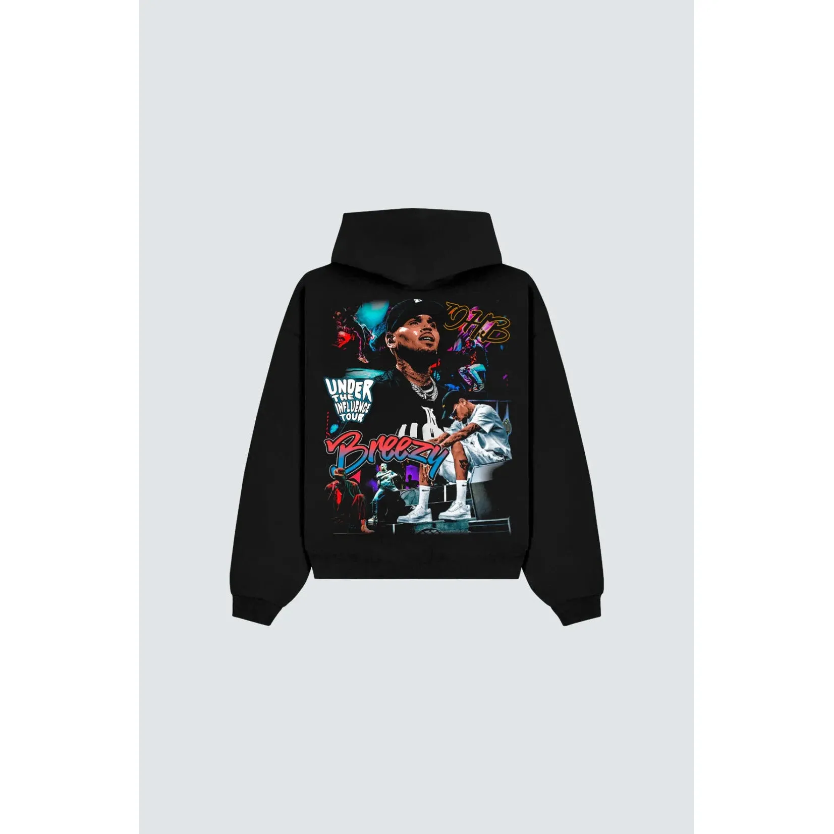 Chris Brown Breezy Graphic Hoodie 'Black'