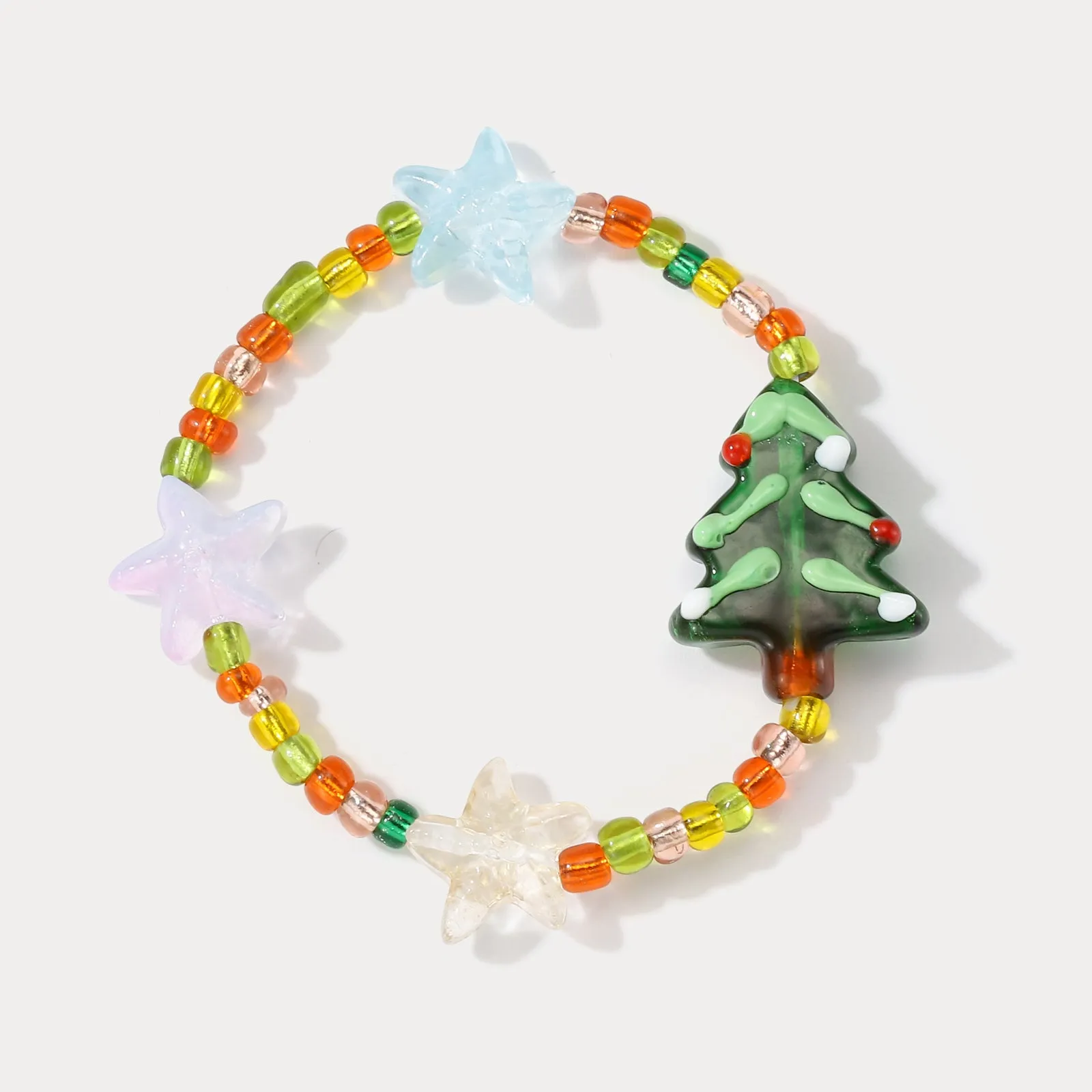 Christmas Tree Starfish Bracelet