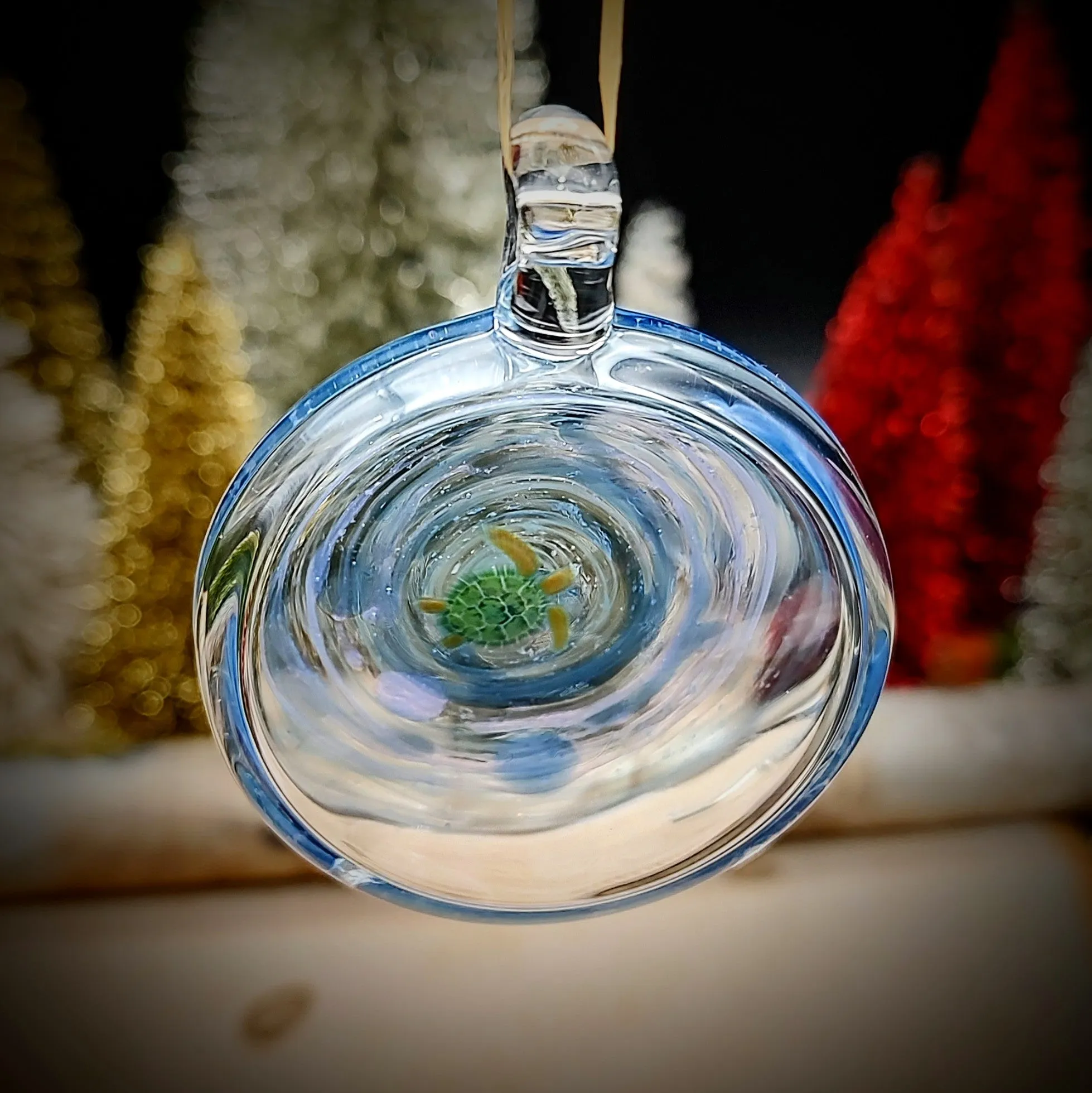 Christmas Turtle Ornament (Ready To Ship)