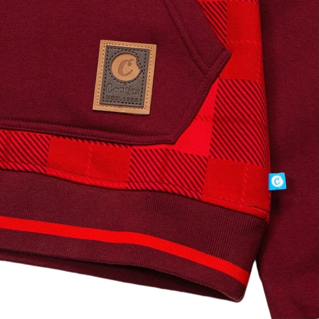 Cookies Park Ave Fleece Pullover Hoodie (Burgundy) CM233HFC12