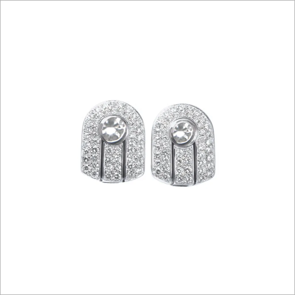 Couture 18K Gold & Diamond Stud Earrings