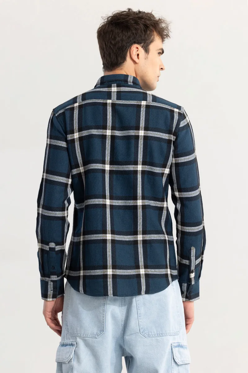 Cubix Checks Navy Shirt