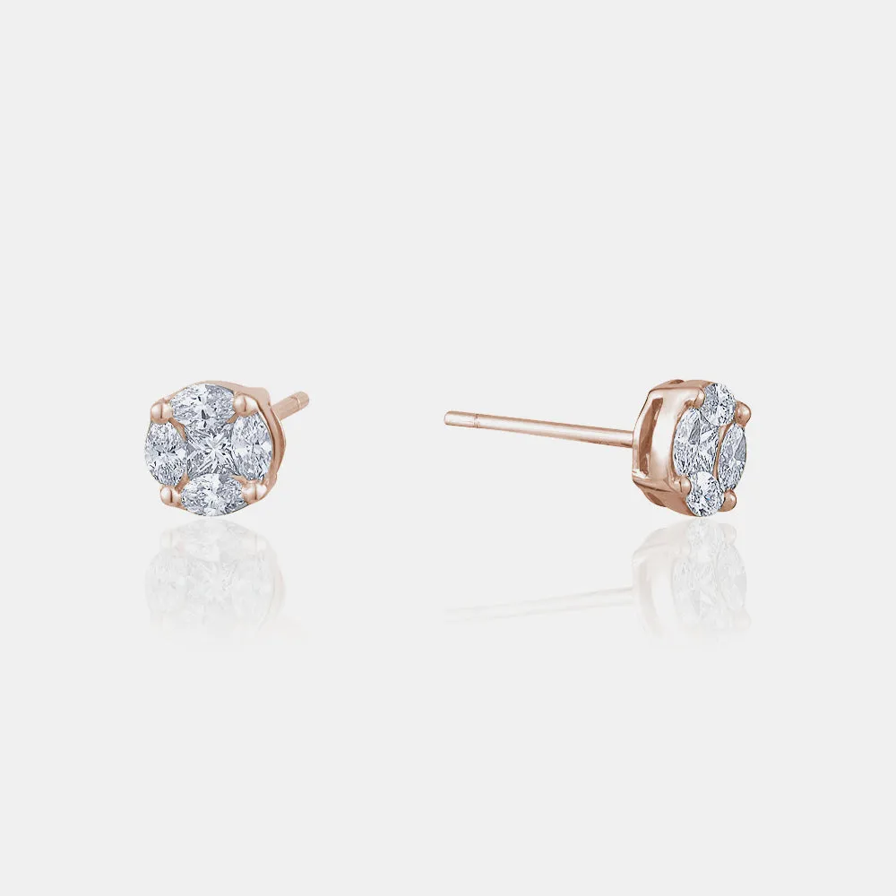 Diamond Illusion Studs