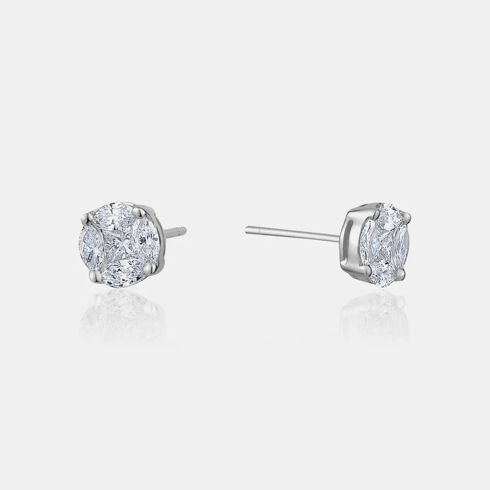 Diamond Illusion Studs