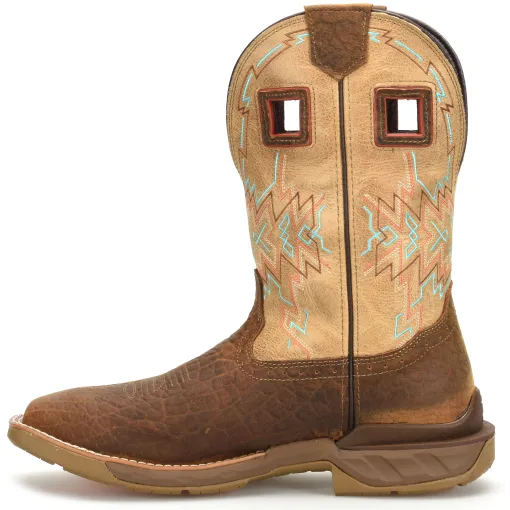 Double H Men's Clem 11" Square Toe Western Work Boot - Brown - DH5361