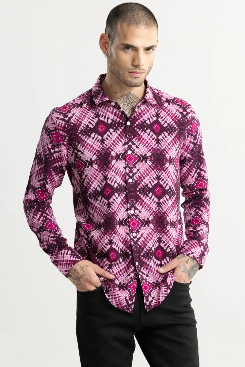 Dye Art Purple Shirt