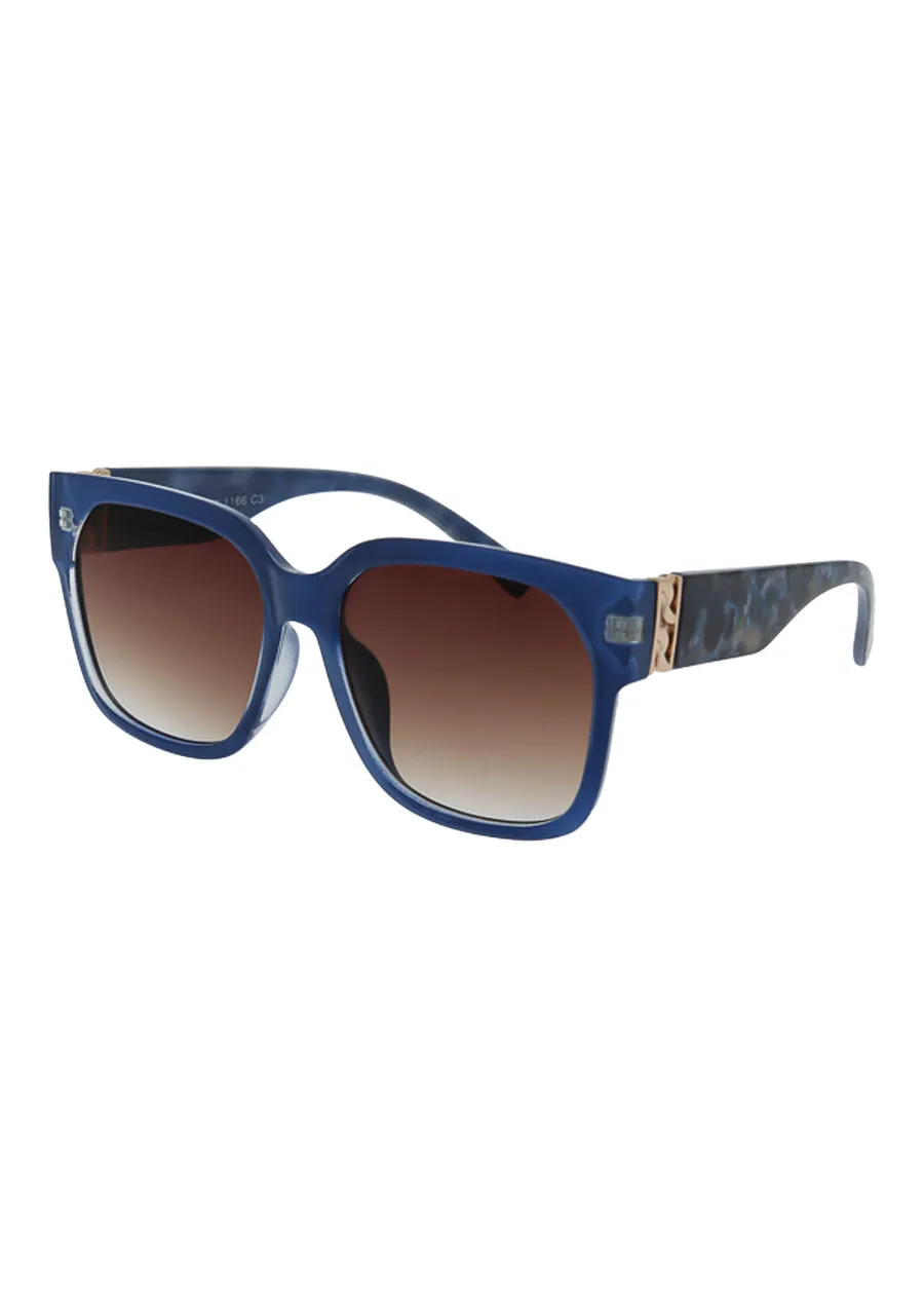 Ego Lux Oversized Square Sunglasses (1166)