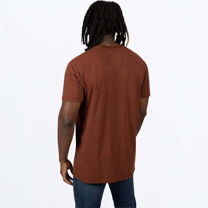 FXR Men's Broadcast Premium Tee Rust Heather/Black