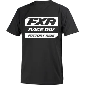 FXR Race Division Tee Black White