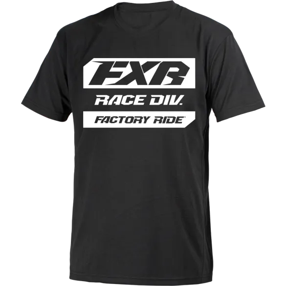 FXR Race Division Tee Black White