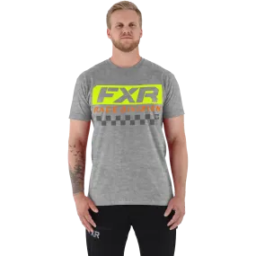 FXR Race Division Tee Grey Heather/Hi-Vis