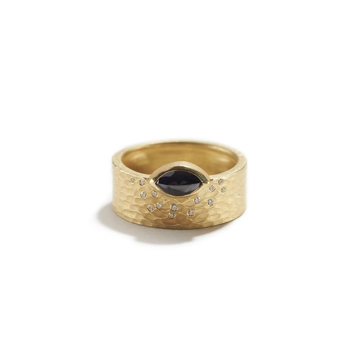 Glacier Ring with Black Diamond