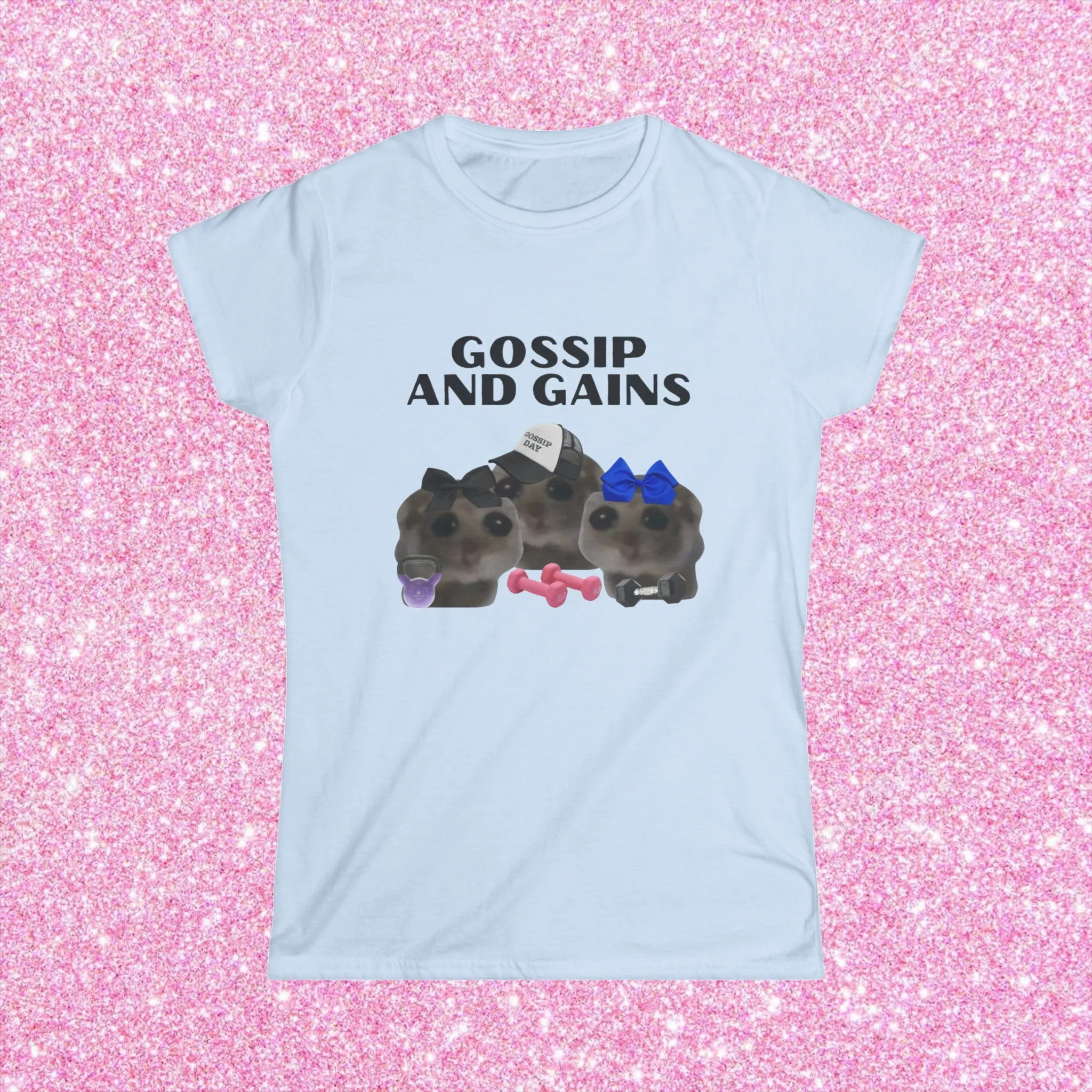 GOSSIP & GAINS- BABY TEE