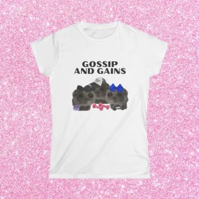 GOSSIP & GAINS- BABY TEE