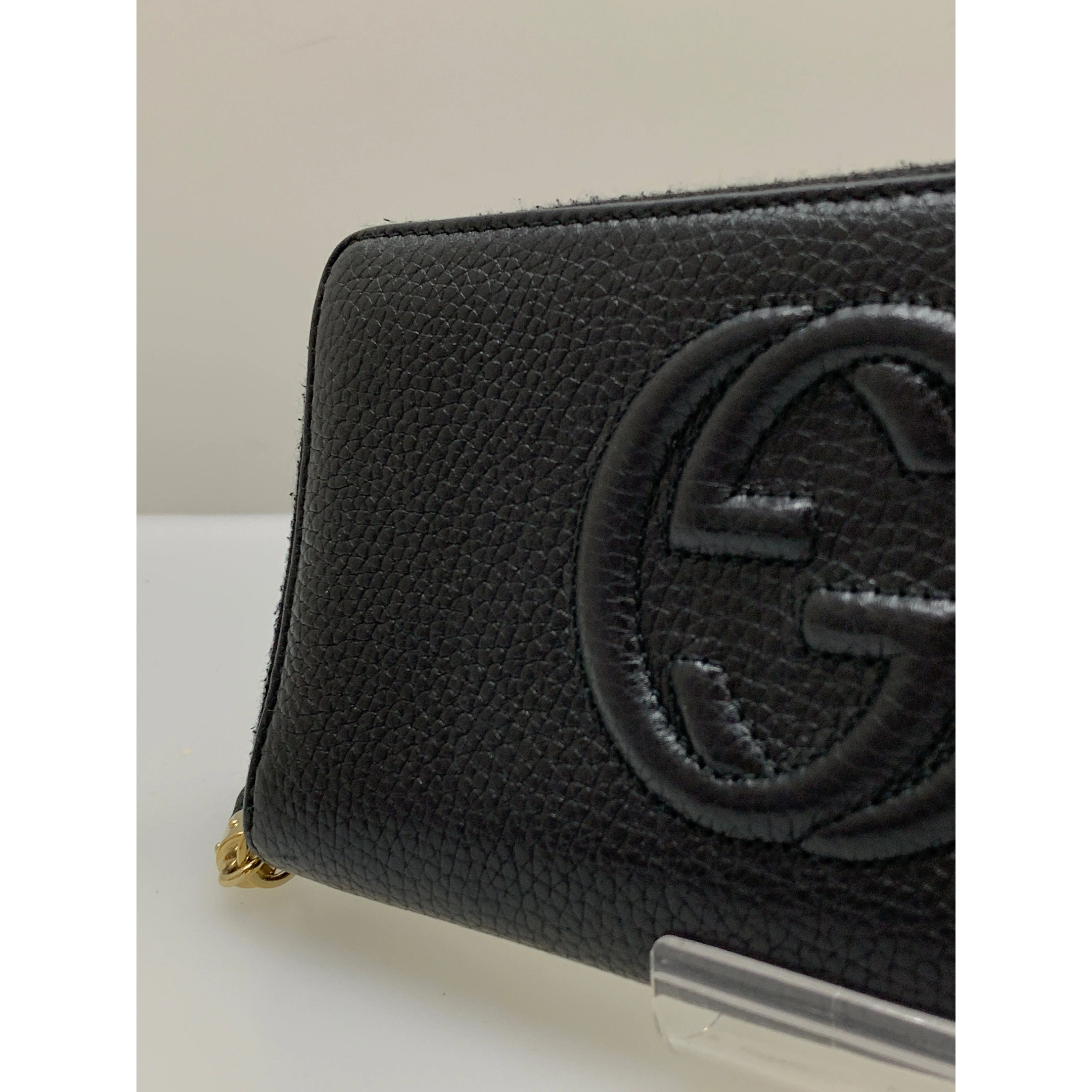 #GUCCI/Long Wallet/BLK/Leather