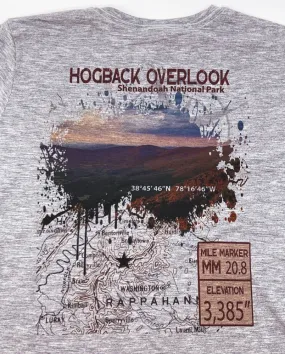 Hogback Overlook Ladies 100% Polyester Short Sleeve Tshirt - Grey