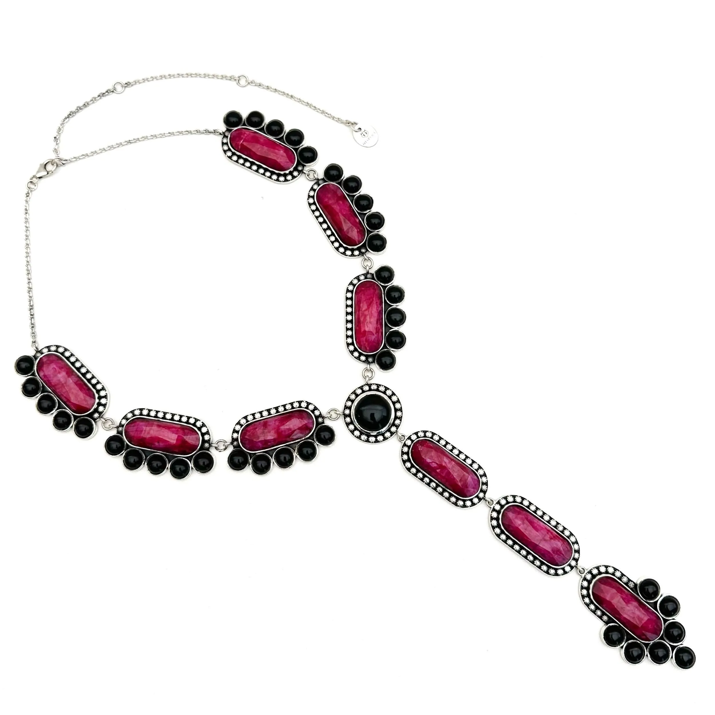 Horizon Lariat - Faceted Ruby