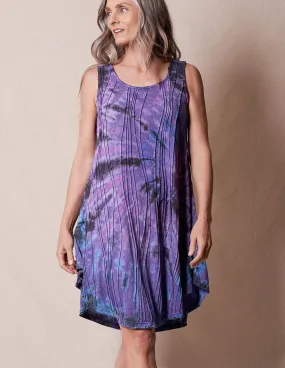 Jaya Tie-Dye Sleeveless Tunic Dress