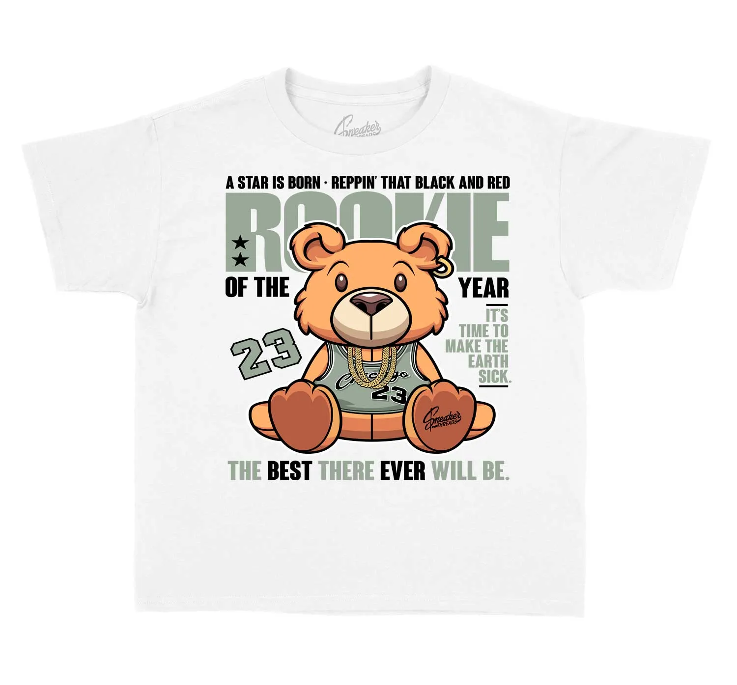 Kids Jade Horizon 5 Shirt - Rookie Bear - White